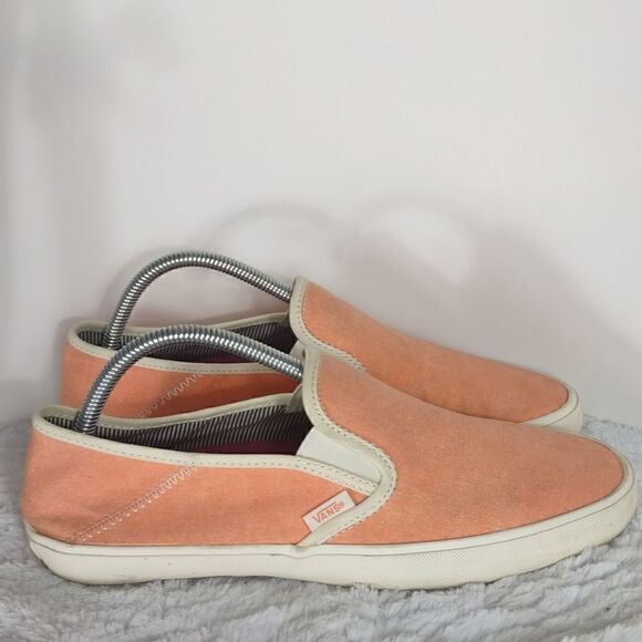 Vans Off The Wall Tropical Peach Woman's Slipon Sneakers - Picture 1 of 7
